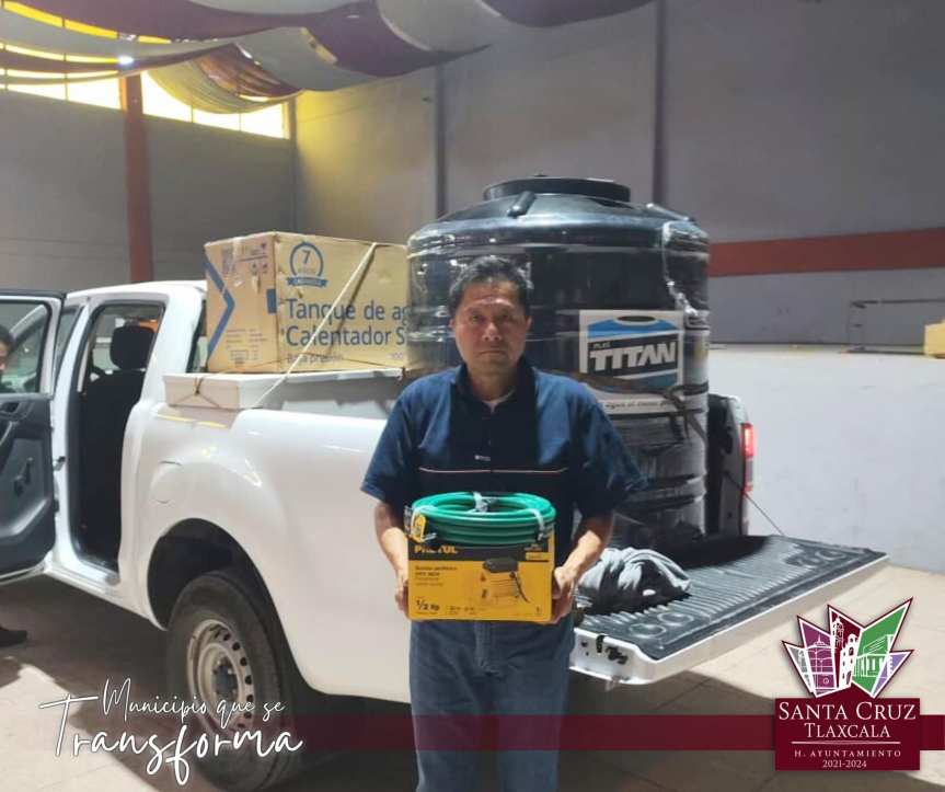 ENTREGA AYUNTAMIENTO DE SANTA CRUZ TLAXCALA PRODUCTOS PARA EL HOGAR A BAJO&nbsp;COSTO