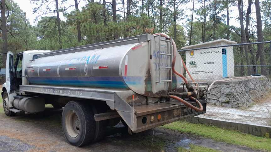 ABASTECE CAPAMH AGUA POTABLE EN ALTAMIRA DE&nbsp;GUADALUPE