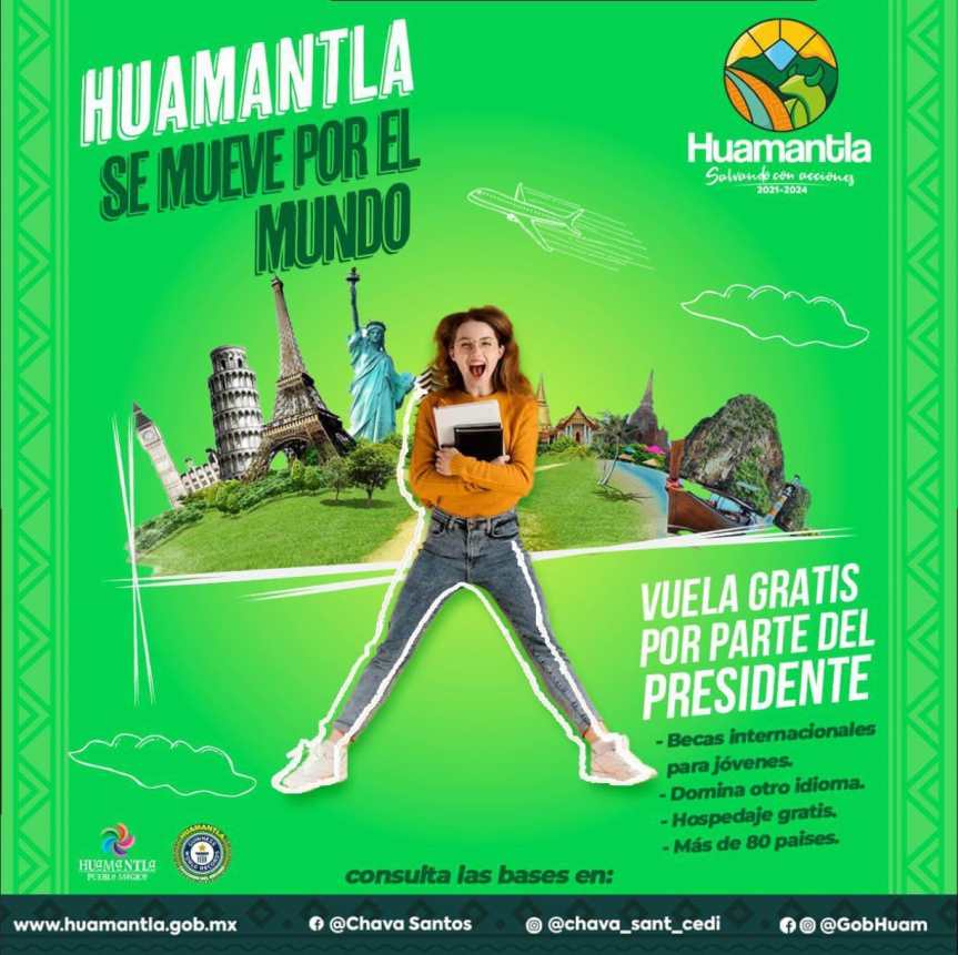 ANUNCIA SALVADOR SANTOS CEDILLO APERTURA DE LA BECA “HUAMANTLA SE MUEVE POR EL MUNDO”&nbsp;2024