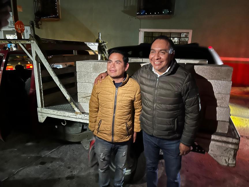 Entrega Caballero Yonca block a vecinos de&nbsp;Yancuitlalpan