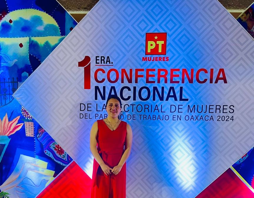 Coordinadora municipal de afiliación de Xicohtzinco asiste a la Convención nacional de mujeres del&nbsp;PT