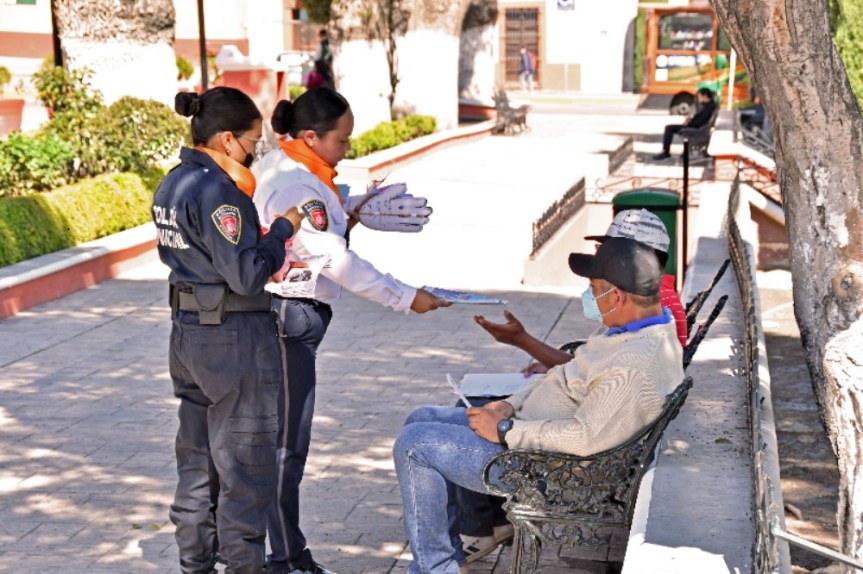 DIRECCIÓN DE SEGURIDAD PÚBLICA DE HUAMANTLA PROMUEVE LA NO VIOLENCIA CONTRA MUJERES Y&nbsp;NIÑAS
