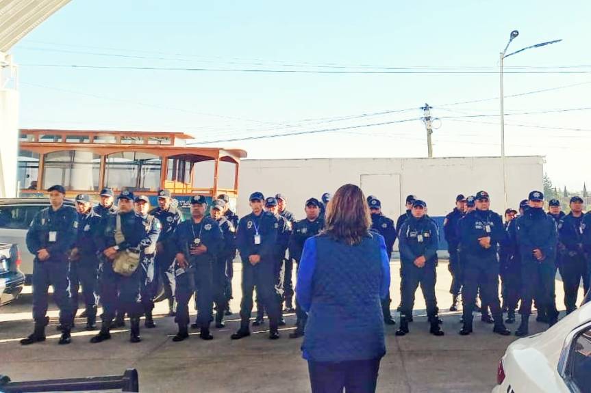 RECONOCE PRESIDENTA INTERINA DE HUAMANTLA TRABAJO Y COMPROMISO DE POLICÍAS DE&nbsp;HUAMANTLA