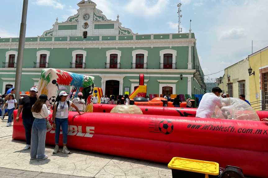 DISFRUTAN NIÑAS Y NIÑOS DE HUAMANTLA DE JUEGOS Y&nbsp;SORPRESAS