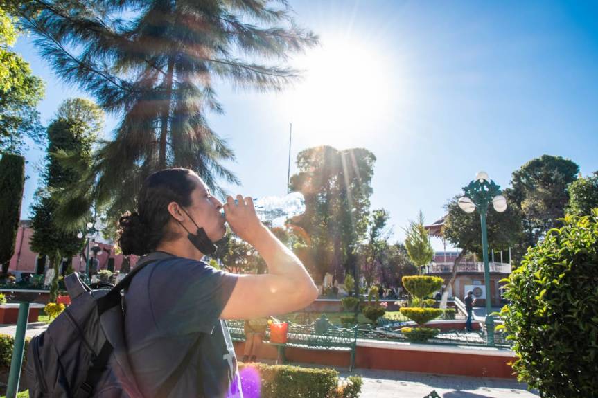 PROTECCIÓN CIVIL DE HUAMANTLA EMITE RECOMENDACIONES ANTE OLA DE&nbsp;CALOR