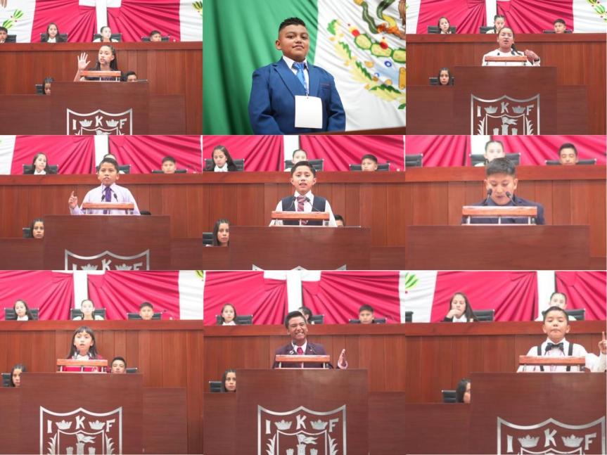 En el Congreso del Estado, se desarrolló el Décimo Quinto Parlamento Infantil&nbsp;2024