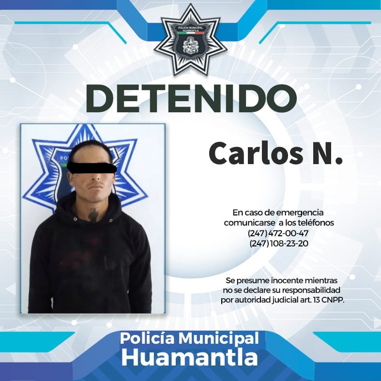 DETIENE POLICÍA DE HUAMANTLA A SUJETO POR ALLANAMIENTO DE&nbsp;MORADA