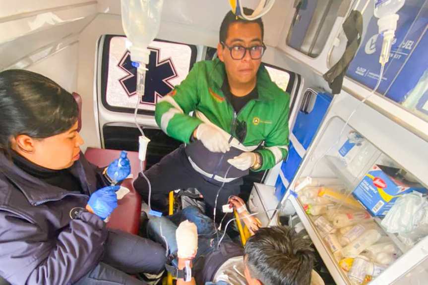 BRINDA  PROTECCIÓN CIVIL DE HUAMANTLA ATENCIÓN OPORTUNA A PERSONA QUE SE HIRIÓ CON ARMA&nbsp;PUNZOCORTANTE