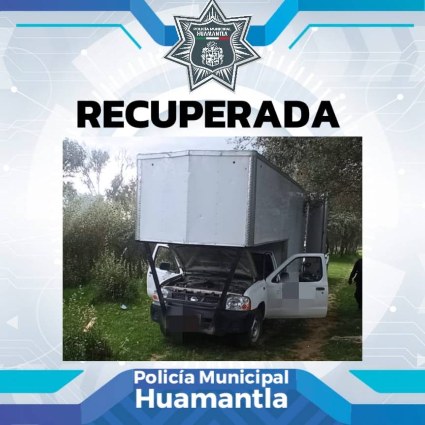 LOCALIZA Y RECUPERA POLICÍA DE HUAMANTLA CAMIONETA CON REPORTE DE&nbsp;ROBO