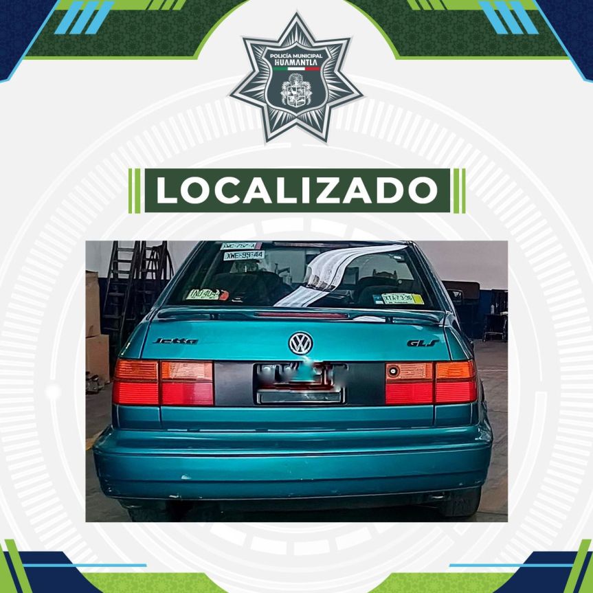 LOCALIZA POLICÍA DE HUAMANTLA VEHÍCULO CON REPORTE DE ROBO CUYO PROPIETARIO OLVIDÓ SU&nbsp;UBICACIÓN