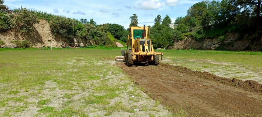 Inicia Gobierno Municipal trabajos de rastreo en campos deportivos en&nbsp;Contla