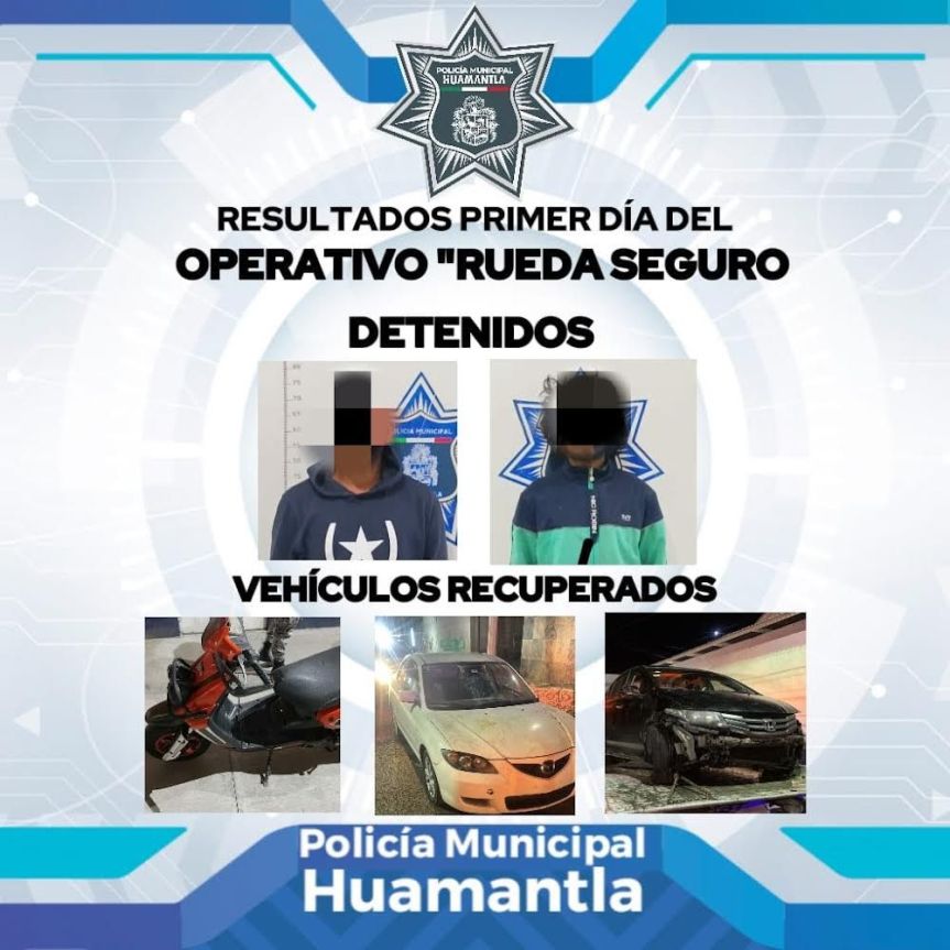 OPERATIVO “RUEDA SEGURO” RECUPERA TRES VEHÍCULOS CON REPORTE DE ROBO EN SU PRIMER&nbsp;DÍA