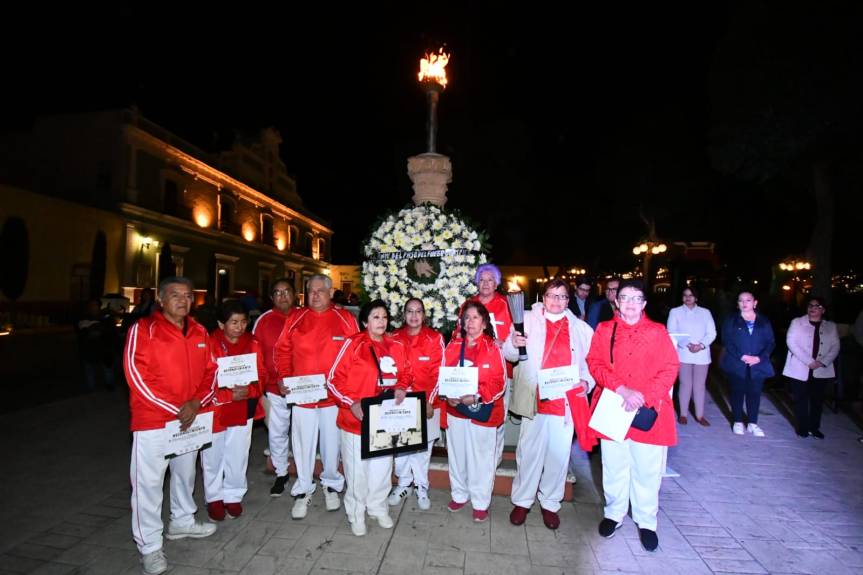 CONMEMORA AYUNTAMIENTO EL 56 ANIVERSARIO DEL PASO POR HUAMANTLA DEL FUEGO OLÍMPICO DE MÉXICO&nbsp;1968