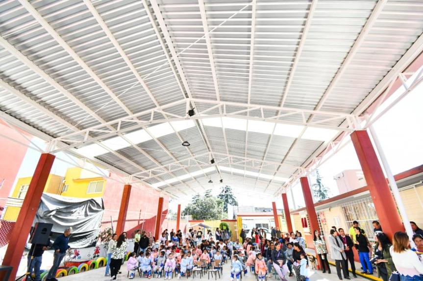 INAUGURAN SALVADOR SANTOS CEDILLO Y LORENA CUÉLLAR CISNEROS OBRAS PÚBLICAS Y EDUCATIVAS EN&nbsp;HUAMANTLA