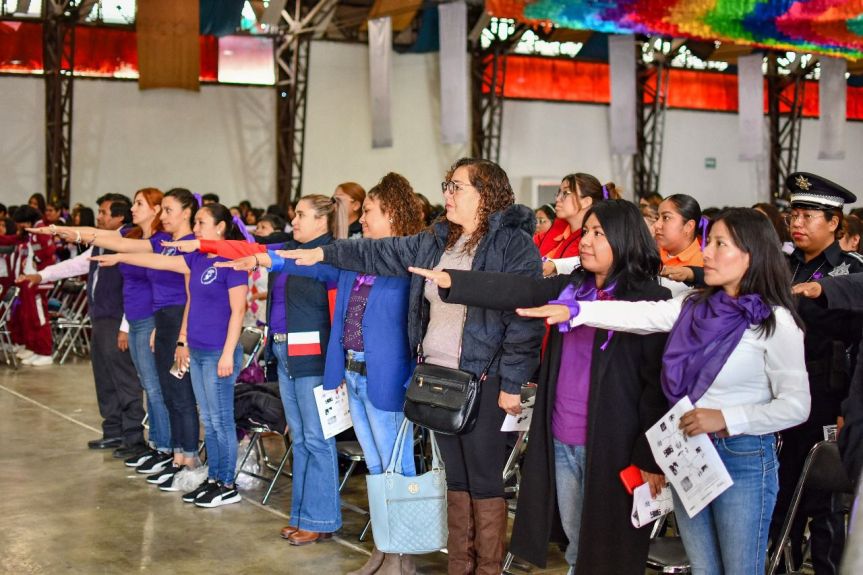 SE CONVIERTE HUAMANTLA EN EL MUNICIPIO CON MÁS REDES DE MUJERES CONSTRUCTORAS DE LA&nbsp;PAZ