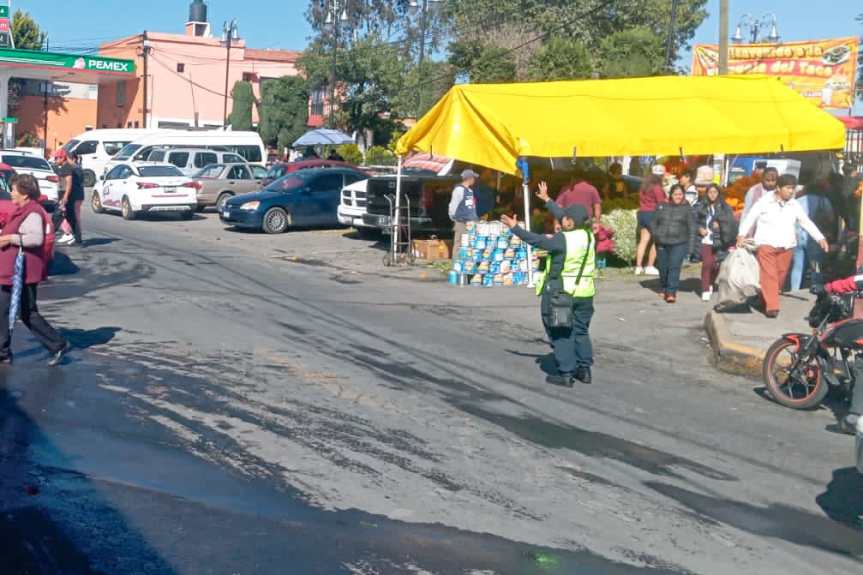 DESPLIEGA POLICÍA DE HUAMANTLA OPERATIVO VIAL Y DE SEGURIDAD EN PANTEONES 