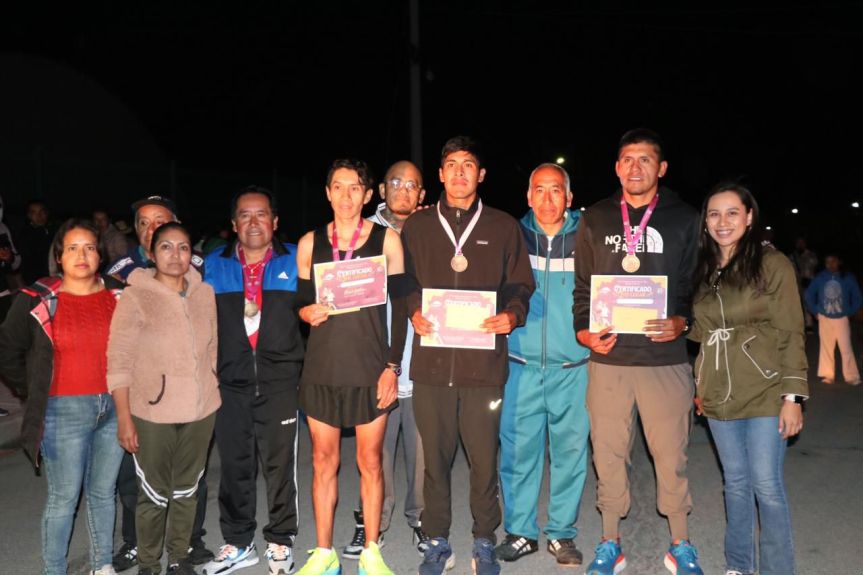 Todo un éxito primera carrera nocturna en&nbsp;Ixtenco