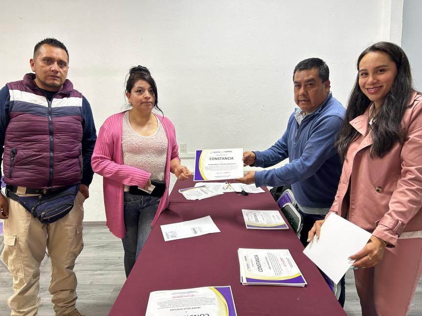 Concluye curso de inocuidad alimentaria con la entrega de constancias de&nbsp;participación