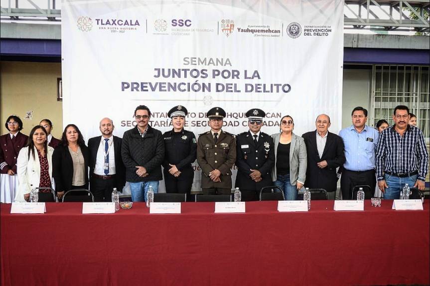 INICIÓ SEMANA DE LA PREVENCIÓN DEL DELITO EN&nbsp;YAUHQUEMEHCAN