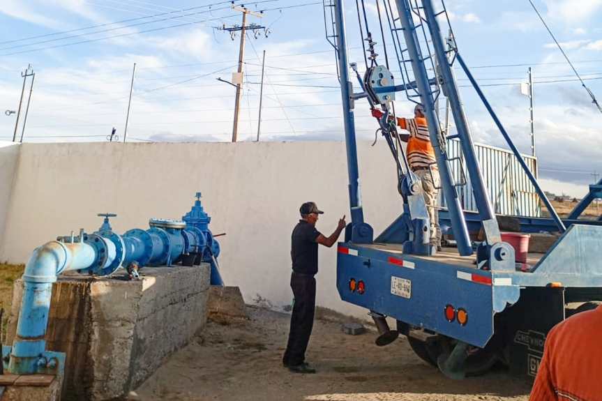 TRAS CAMBIO DE BOMBA EN POZO, CAPAMH REESTABLECE EL SERVICIO EN LA CABECERA&nbsp;MUNICIPAL