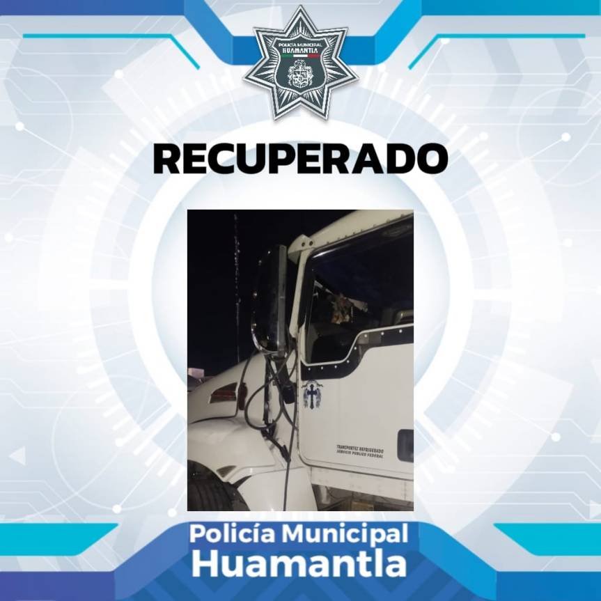 POLICÍA DE HUAMANTLA RECUPERA CAMIÓN TRAS OPERATIVO DE BÚSQUEDA EN SAN FRANCISCO&nbsp;TECOAC