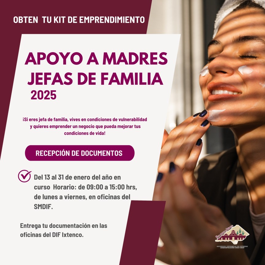 Convoca Ixtenco a las mujeres de la población a inscribirse al programa “Mujeres Jefas de Familia&nbsp;2025”