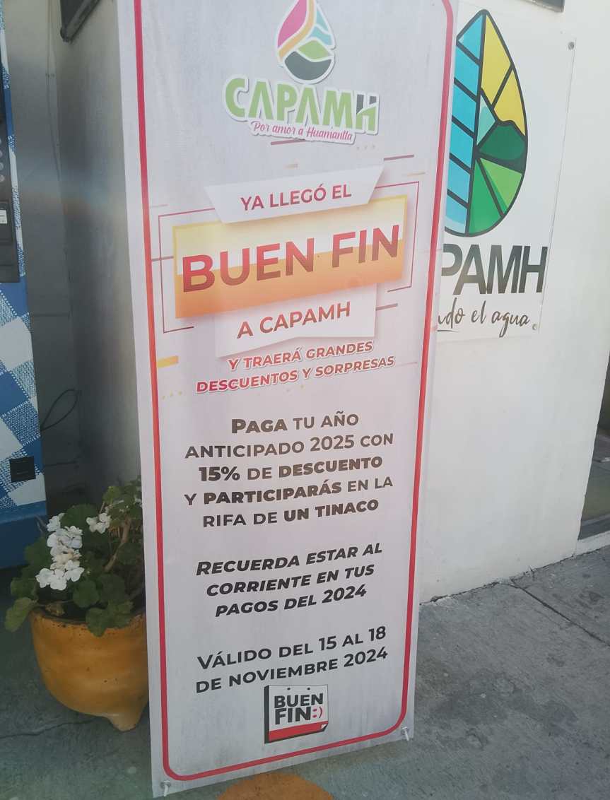 ¡YA LLEGÓ EL BUEN FIN A CAPAMH, APROVECHA LOS&nbsp;BENEFICIOS!