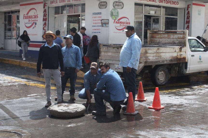 CAPAMH REALIZÓ RECORRIDO Y DESAZOLVE TRAS FUERTE&nbsp;LLUVIA
