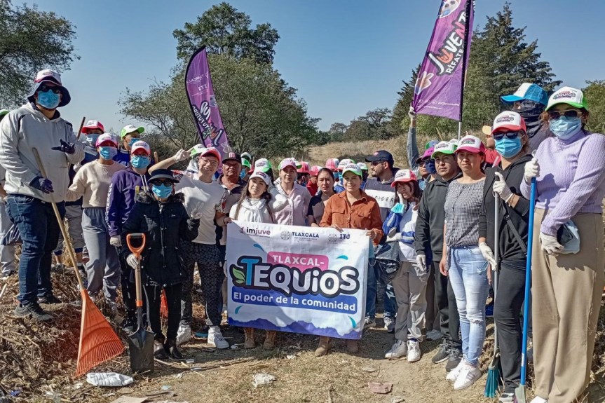 GOBIERNO DE HUAMANTLA LIMPIA Y RESCATA ESPACIOS PÚBLICOS EN COORDINACIÓN CON EL&nbsp;ITJ