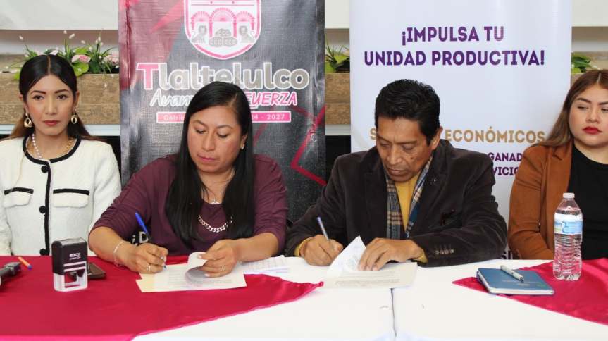 FIRMA FOMTLAX CONVENIO DE COLABORACIÓN CON EL AYUNTAMIENTO DE&nbsp;TLALTELULCO