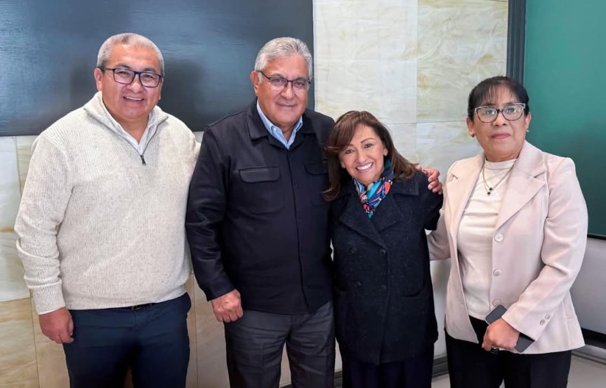 SE REUNE EL SECRETARIO GENERAL DEL SNTE CON GOBERNADORA DE TLAXCALA Y LA LIDERESA DE LA SECCIÓN&nbsp;55.