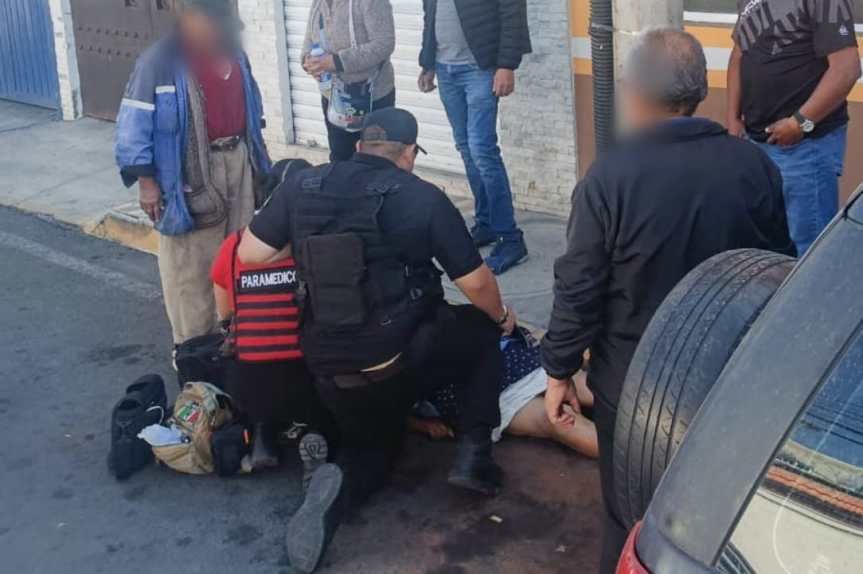PROTECCIÓN CIVIL Y SEGURIDAD PÚBLICA DE HUAMANTLA ATENDIÓ EMERGENCIA POR MUJER INCONSCIENTE EN LA&nbsp;CALLE