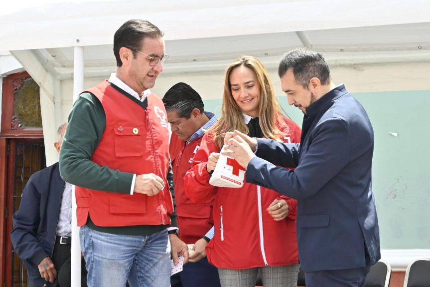 EL PRESIDENTE DE HUAMANTLA SALVADOR SANTOS CEDILLO LLAMA A SOLIDARIZARSE CON LA CRUZ ROJA EN SU COLECTA&nbsp;ANUAL