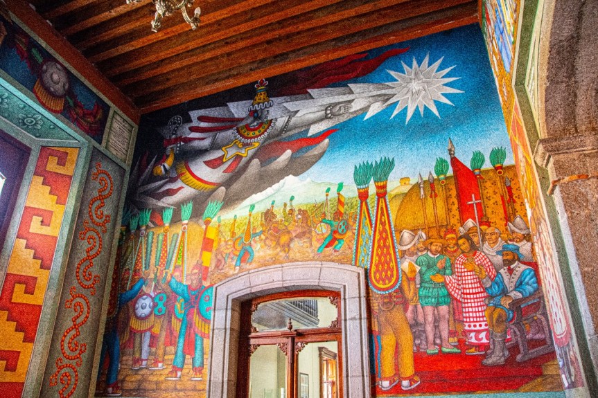 A TRAVÉS DE SUS MURALES DEL PALACIO MUNICIPAL, HUAMANTLA INVITA A UN VIAJE POR LA&nbsp;HISTORIA