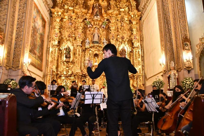 GOBIERNO MUNICIPAL GESTIONA PARTICIPACIÓN DE LA ORQUESTA SINFÓNICA INFANTIL DE HUAMANTLA EN LOS «VIERNES DE&nbsp;MUÉGANOS”