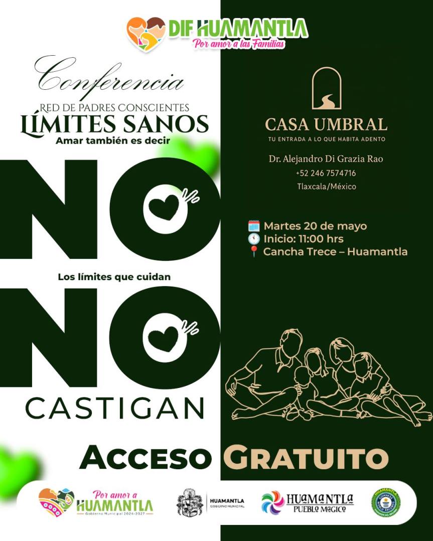 DIF DE HUAMANTLA INICIA CICLO DE CONFERENCIAS “LÍMITES SANOS” DIRIGIDA A PADRES DE&nbsp;FAMILIA