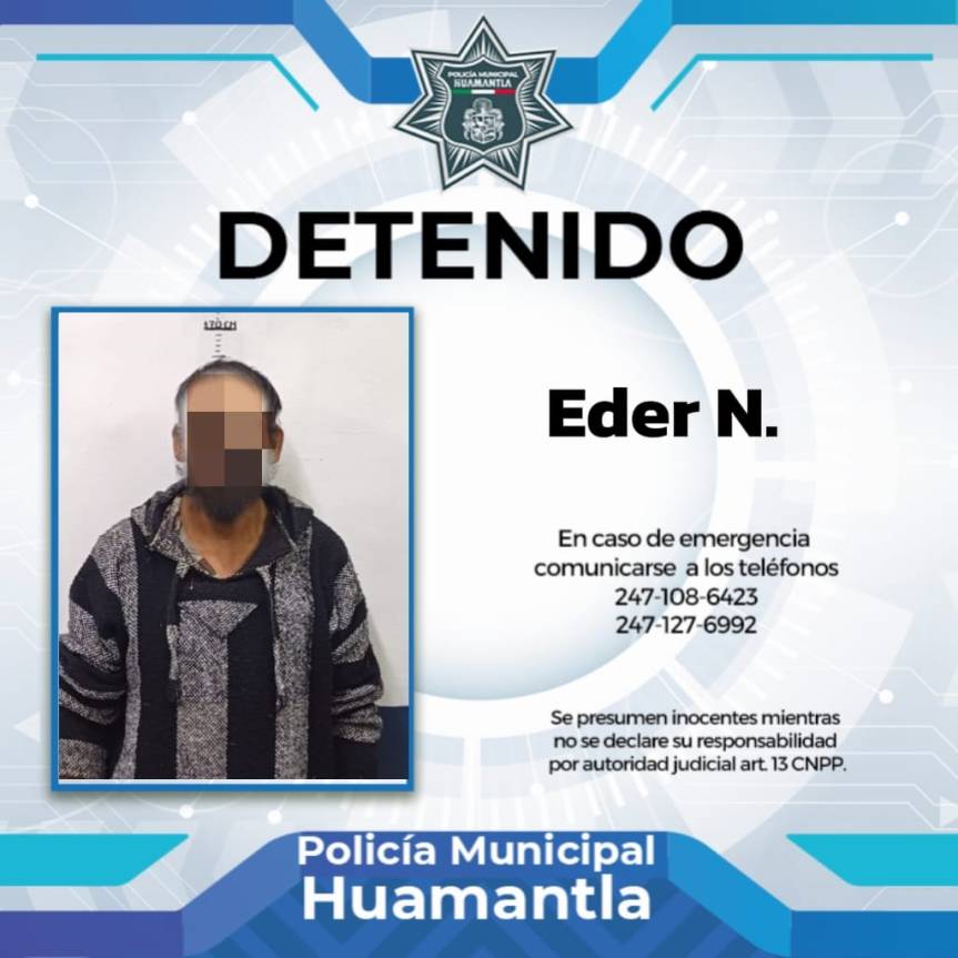 POLICÍA MUNICIPAL DE HUAMANTLA ACTÚA CON PRONTITUD ANTE CASO DE VIOLENCIA&nbsp;FAMILIAR