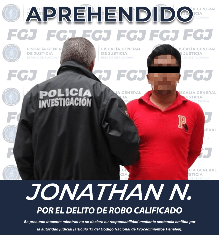 APREHENDE FGJE A HOMBRE POR ROBO&nbsp;CALIFICADO