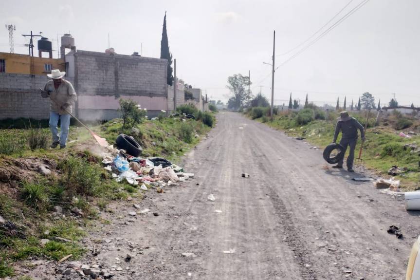 GOBIERNO MUNICIPAL RETIRA RESIDUOS SÓLIDOS ESPARCIDOS DE FORMA IRREGULAR EN LA COLONIA EMILIANO&nbsp;ZAPATA