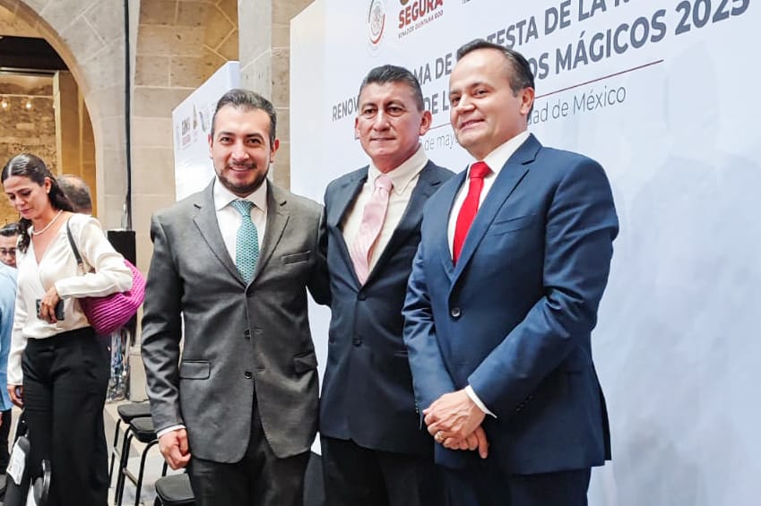 SALVADOR SANTOS CEDILLO RINDE PROTESTA COMO VICEPRESIDENTE DE LA RED NACIONAL DE ALCALDES DE LOS PUEBLOS MÁGICOS&nbsp;2025