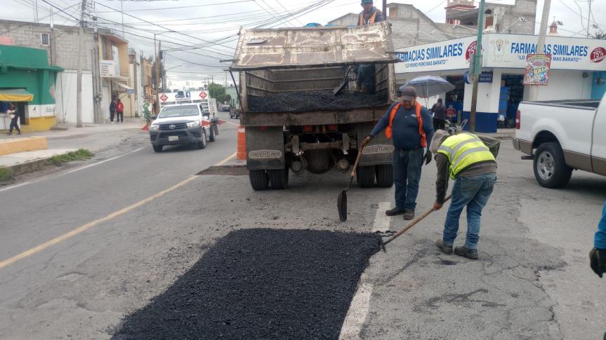 Gobierno de Huamantla pone en marcha Programa Emergente de Bacheo ante afectaciones por&nbsp;lluvias