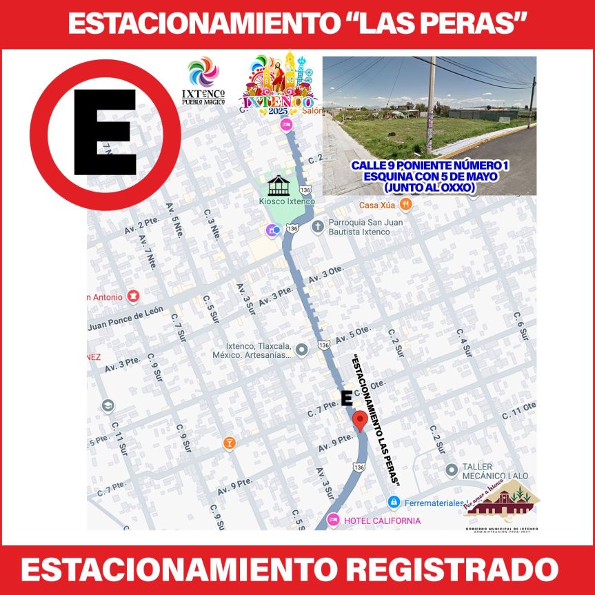 Promueven estacionamientos seguros durante la Feria Ixtenco&nbsp;2025