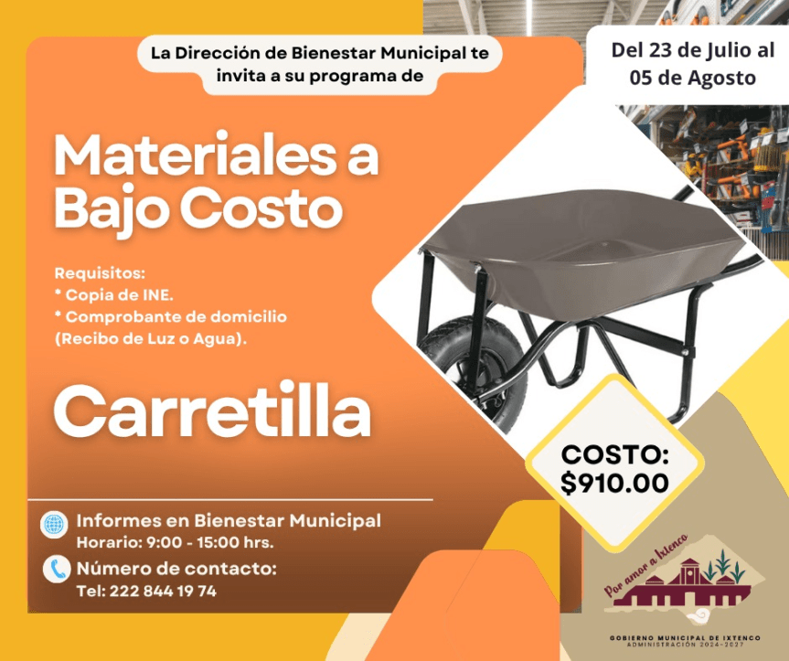 Ixtenco impulsa programas de bienestar con materiales y tecnología a bajo costo para las familias del&nbsp;municipio