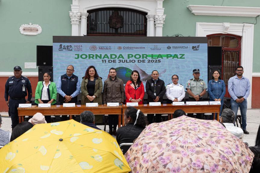 EXITOSA JORNADA POR LA PAZ EN HUAMANTLA FORTALECE LA CONVIVENCIA, LA PREVENCIÓN Y LA ECONOMÍA&nbsp;LOCAL