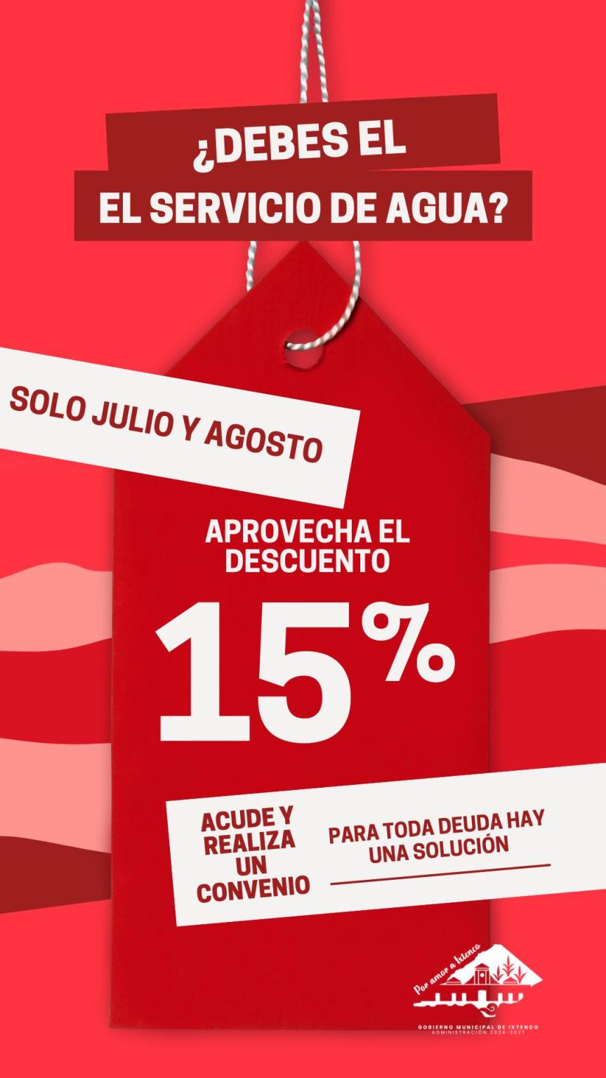 Ixtenco brinda facilidades para regularizar el servicio de agua potable con convenios personalizados y descuento del&nbsp;15%