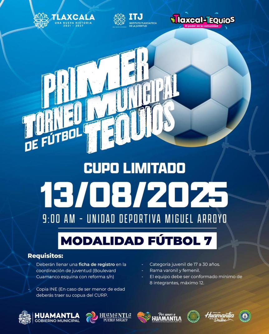 Inicia el Primer Torneo Municipal de Fútbol Tequios en&nbsp;Huamantla