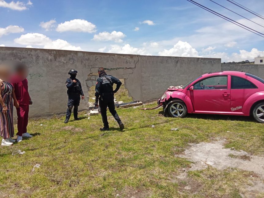 Accidente vehicular en la carretera Huamantla–Ixtenco