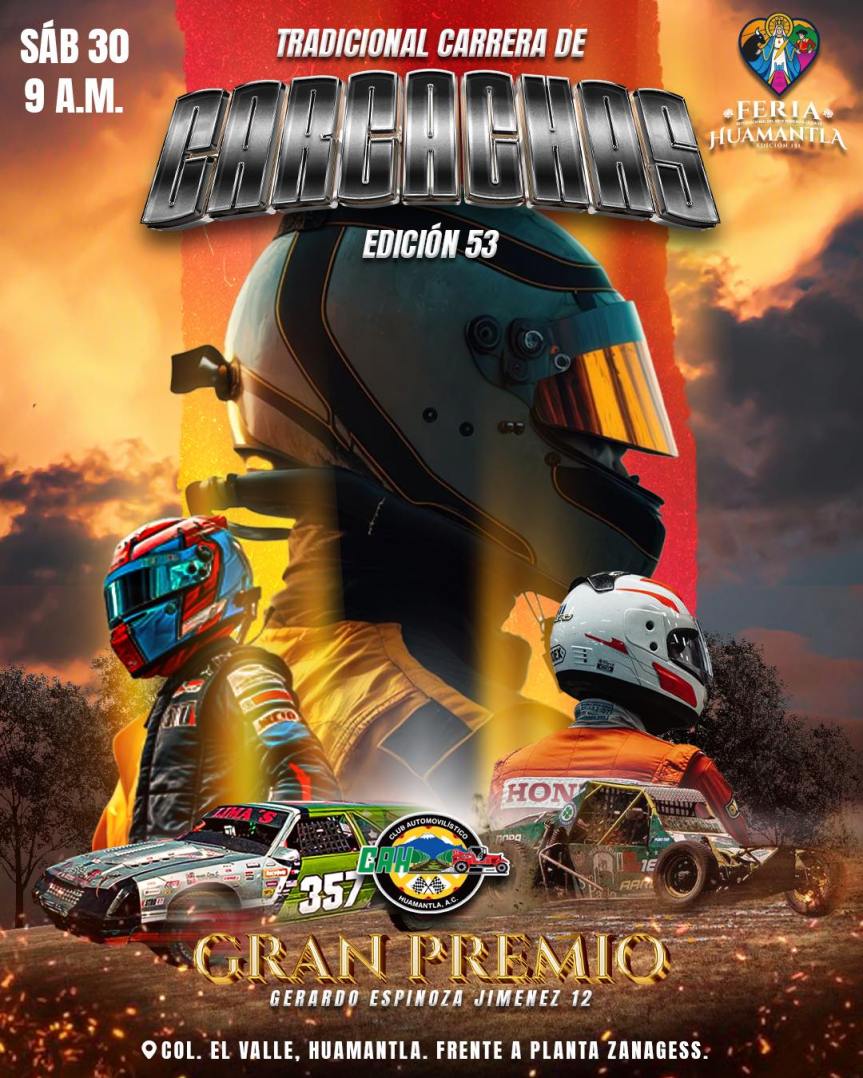 Con el rugir de los motores, se celebrará la 53ª Carrera de Carcachas en&nbsp;Huamantla