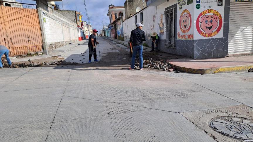 Gobierno de Ixtenco encabeza faena masiva de limpieza tras fuertes&nbsp;lluvias