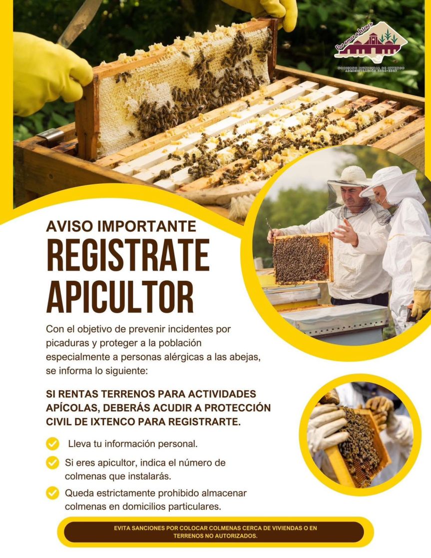 Gobierno de Ixtenco refuerza medidas para el control responsable de colmenas en zonas&nbsp;rentadas